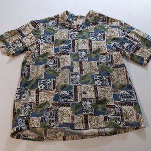 Royal Hawaiian Creations shirt Men’s XL Sea Turtle Short Sleeve Button Up.